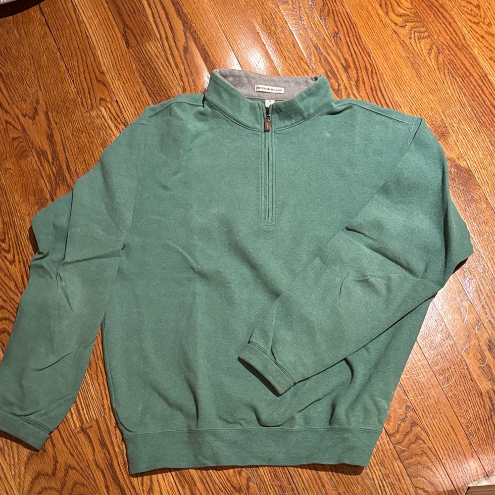 Peter Millar Green Quarter Zip